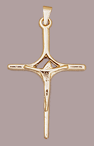 Crucifixo folheado a ouro 18k PS0093